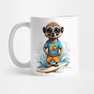 Surfer Meerkat Mug